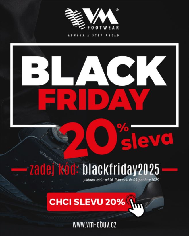 🔥 BLACK FRIDAY JE TADY! 🔥 Připravili jsme si pro vás slevu 20 %, kterou lze uplatnit na našem e-shopu. ✅ Pracovní,...
